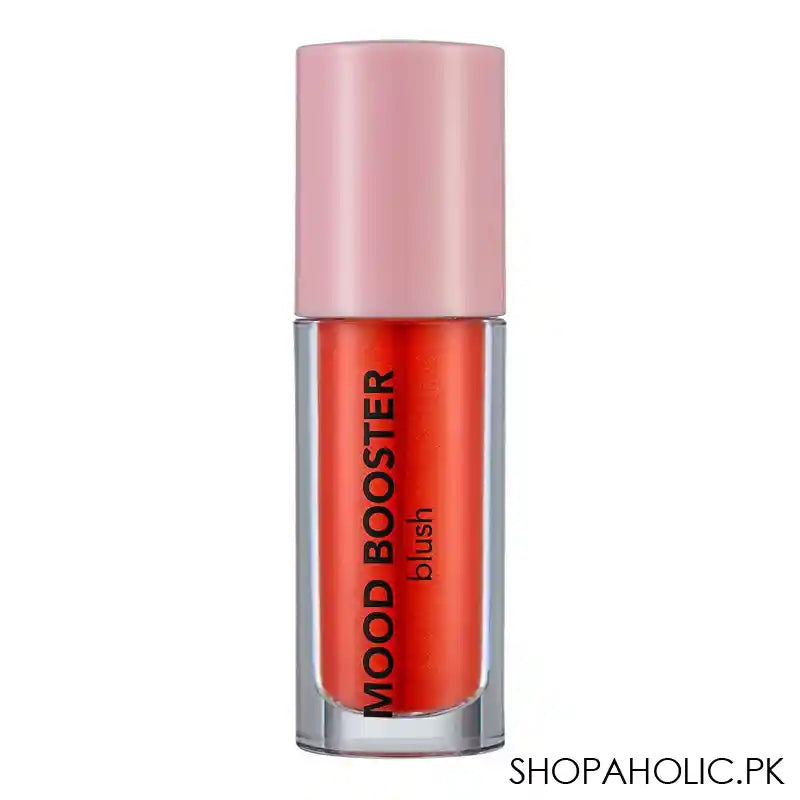 Flormar Mood Booster Blush, Liquid Blush, Doe-foot Applicator, Feel The Red, 4ml, 004 - Image 2