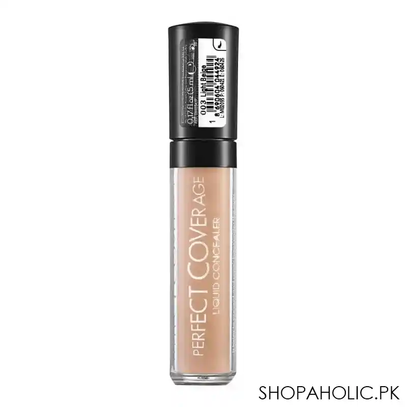 flormar perfect coverage liquid concealer, 003, light beige image3