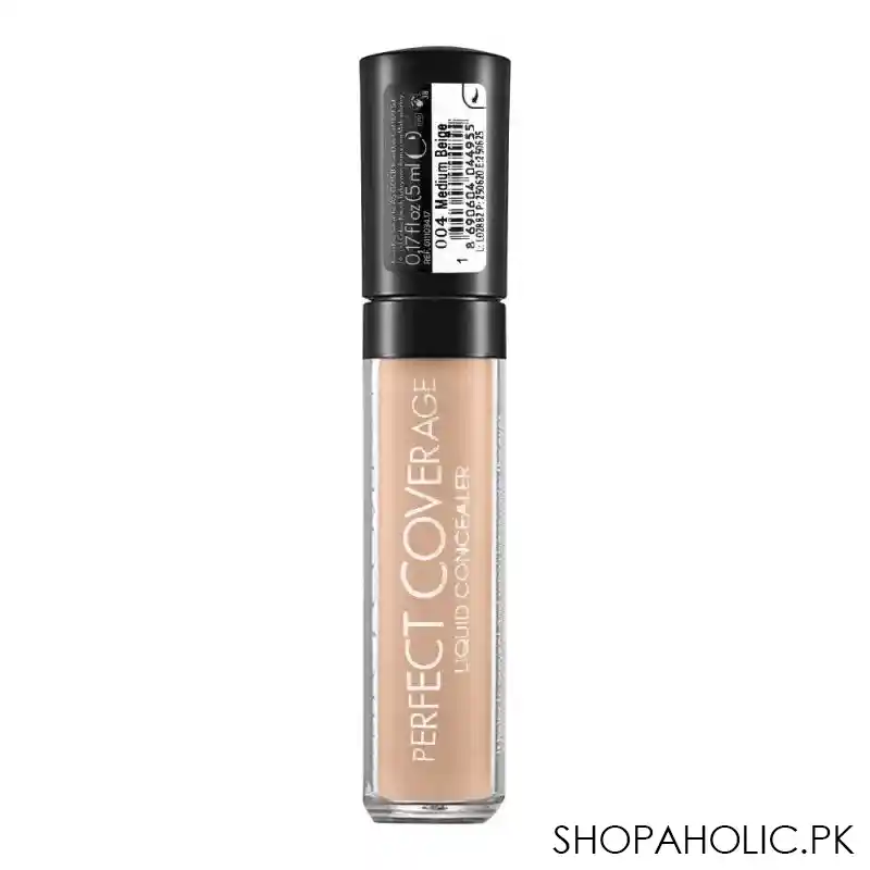 flormar perfect coverage liquid concealer, 004, medium beige image3