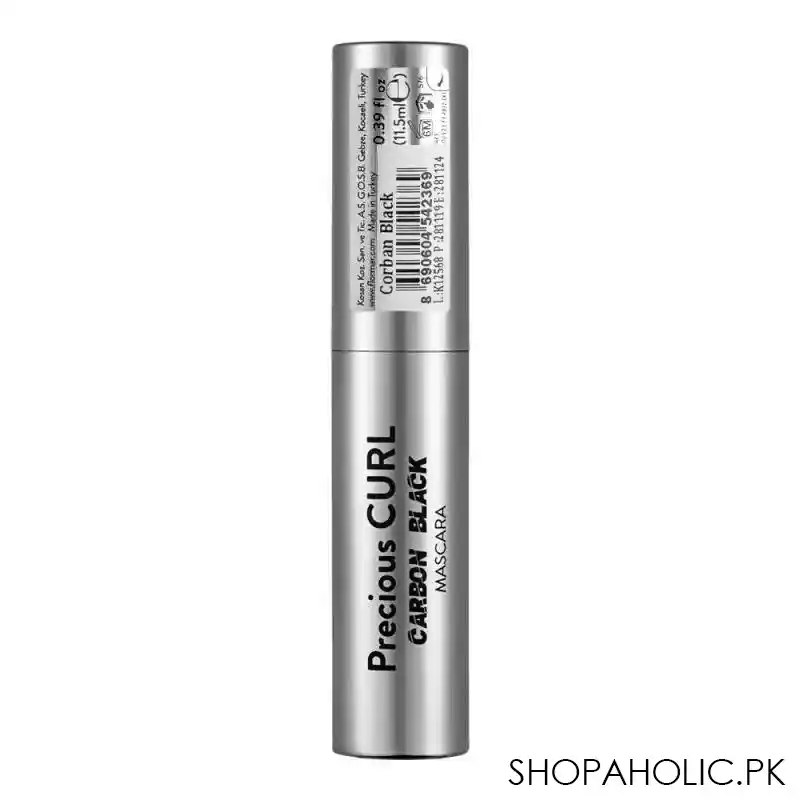 flormar precious curl mascara, carbon black image4
