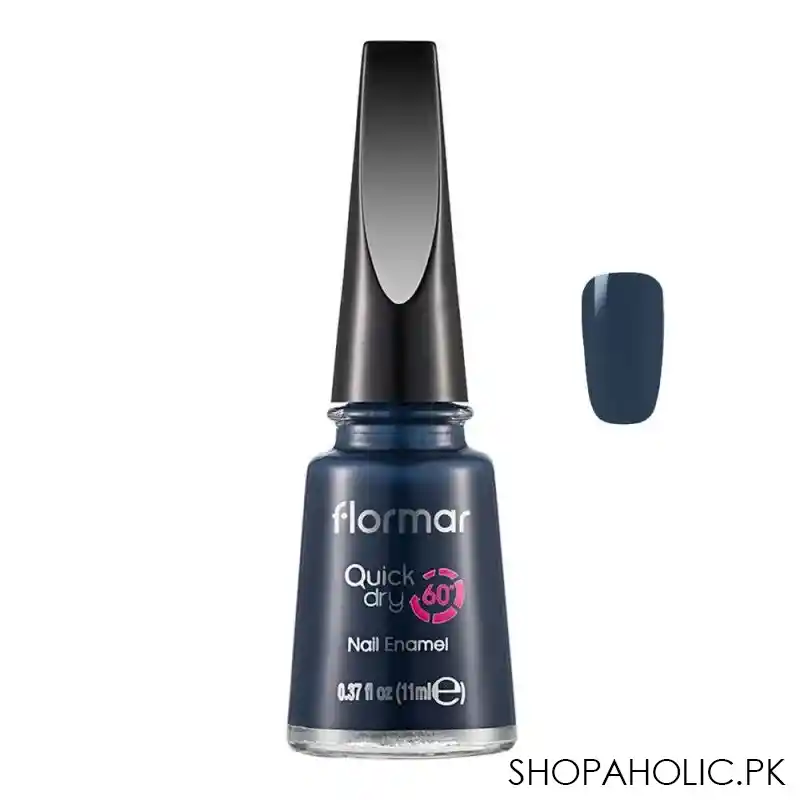 flormar quick dry 60 nail enamel, storm in my heart, 11ml, qd16 main image