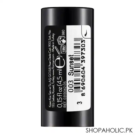 flormar silk matte liquid lipstick, 003 sunset image3