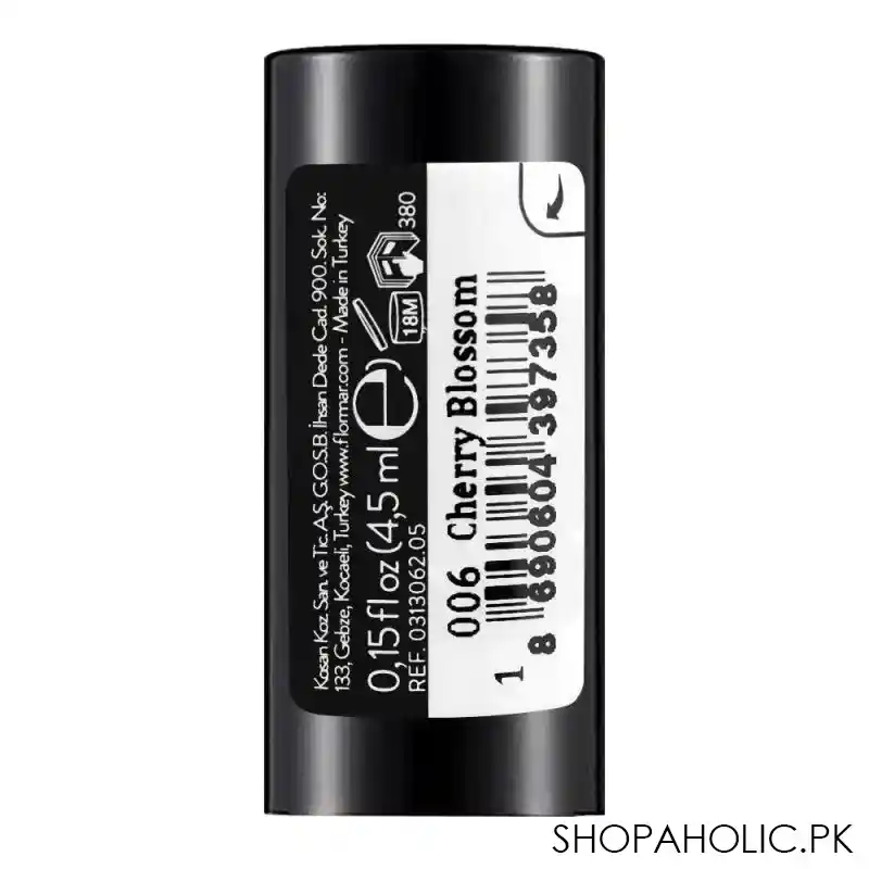 flormar silk matte liquid lipstick, 006 cherry blossom image3