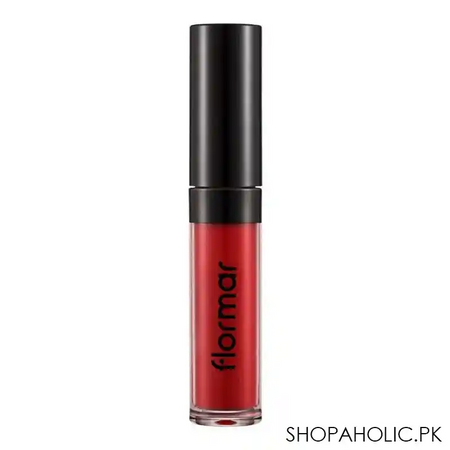 flormar silk matte liquid lipstick, 007, claret red image2