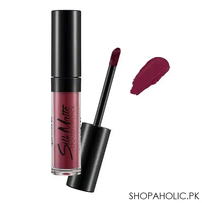 flormar silk matte liquid lipstick, 015 pretty plum main image