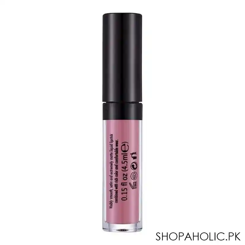 flormar silk matte liquid lipstick, 019, pink stone image2