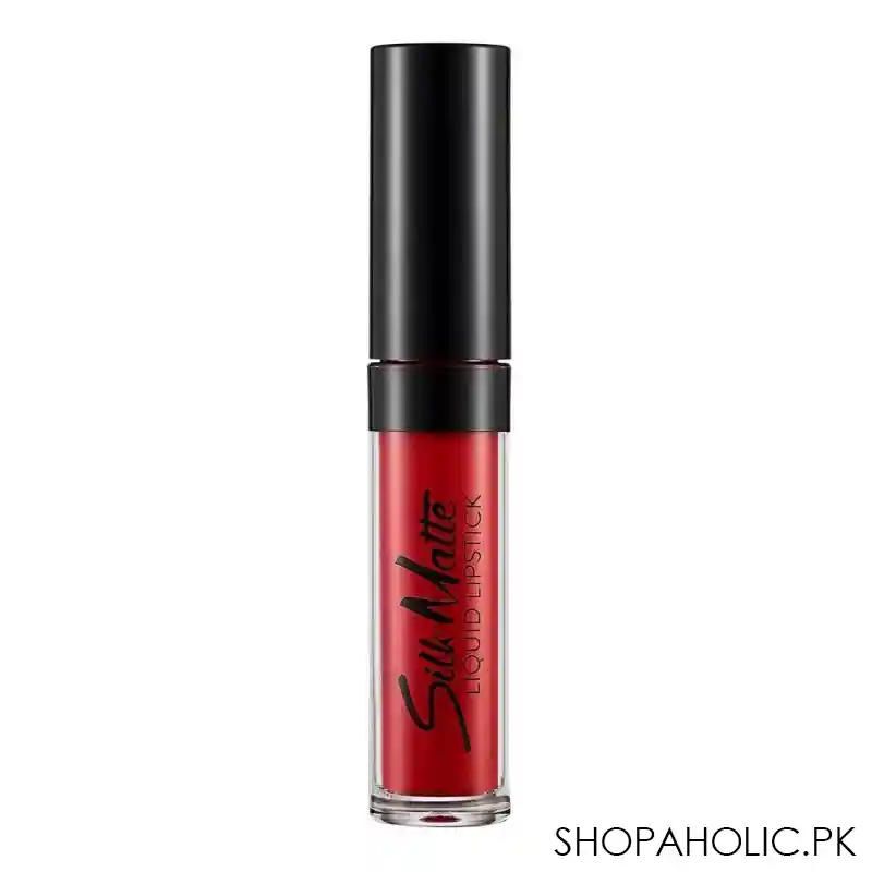 flormar silk matte liquid lipstick, 14 carnation red image2
