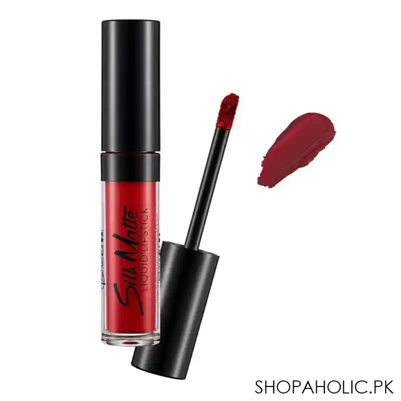 flormar silk matte liquid lipstick, 14 carnation red main image