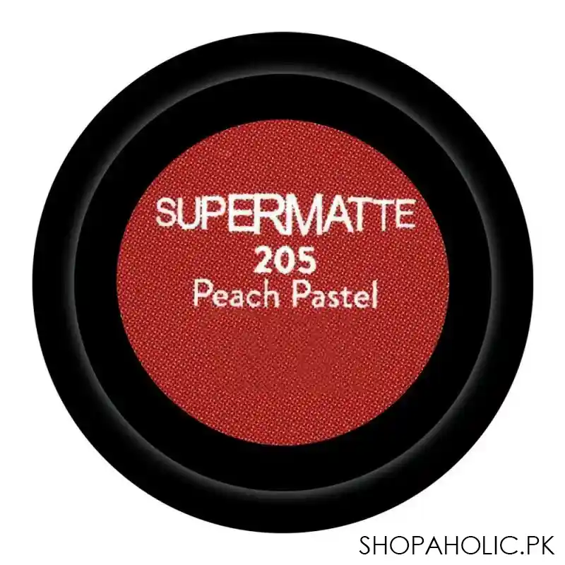 flormar super matte lipstick, 205 peach pastel image3