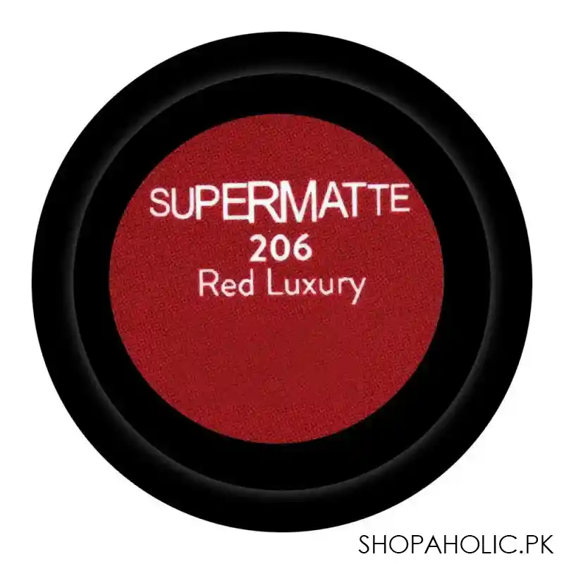 flormar super matte lipstick, 206 red luxury image3