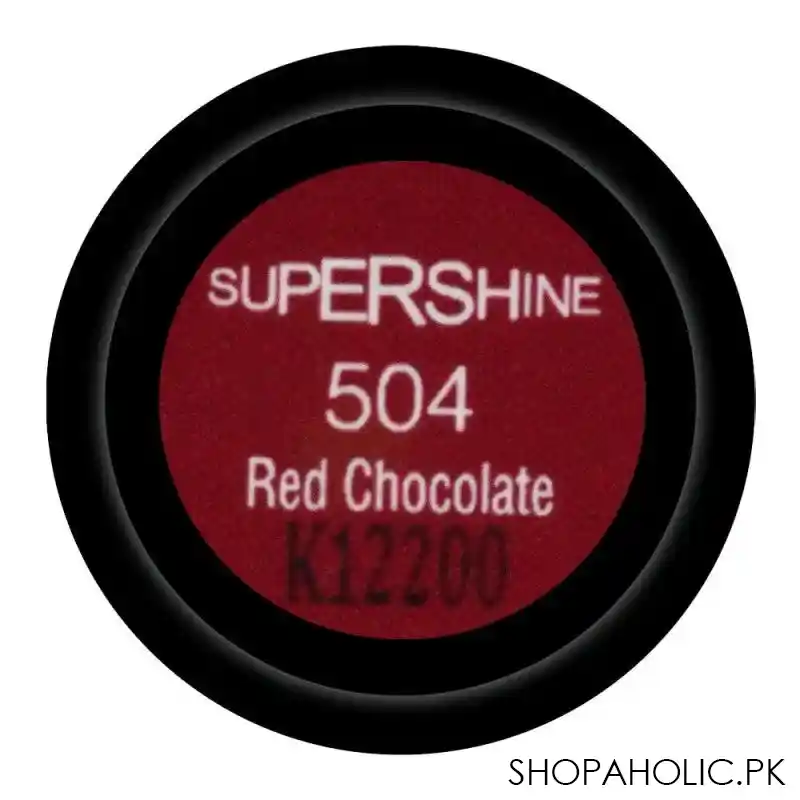 flormar super shine lipstick, 504 red chocolate image3