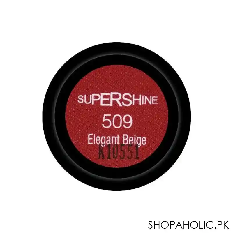 flormar super shine lipstick, 509, elegant beige image3