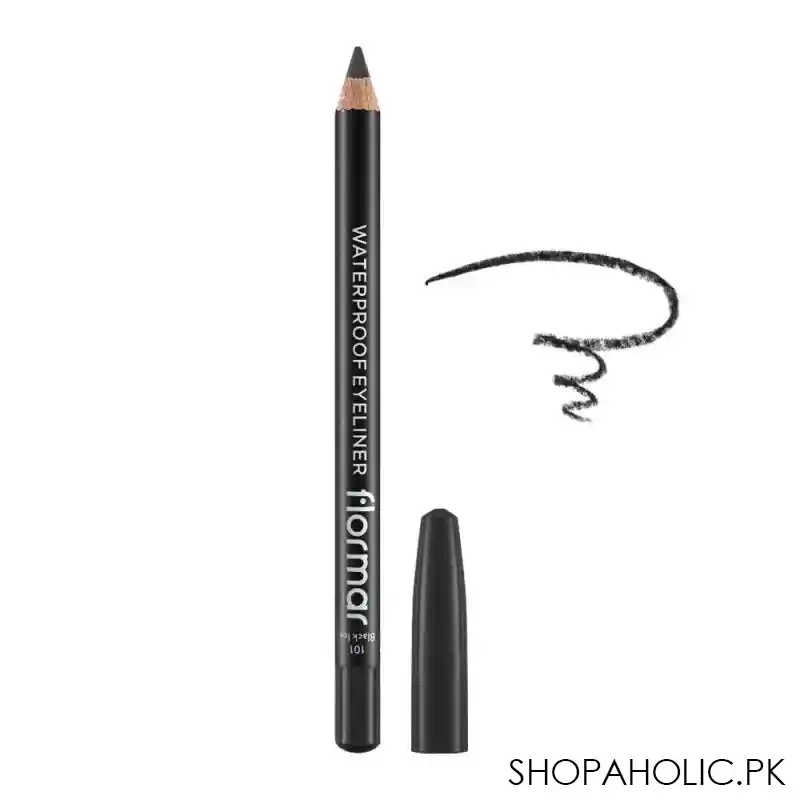 flormar waterproof eye liner, 101 black ice main image
