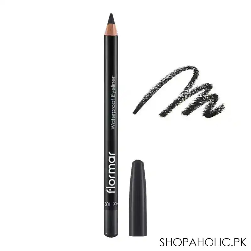 flormar waterproof eye liner, 102, smokey grey main image