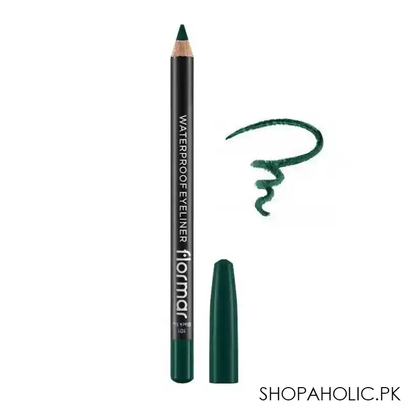 flormar waterproof eye liner, 111 intensive jade main image