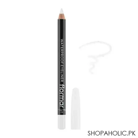 flormar waterproof eye liner, 113 white main image