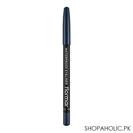 flormar waterproof eye liner, navy blue, 103 image2