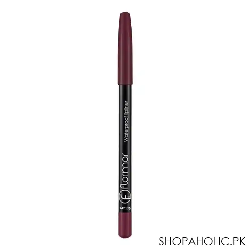 flormar waterproof lip liner, 242 deep bordeaux image2