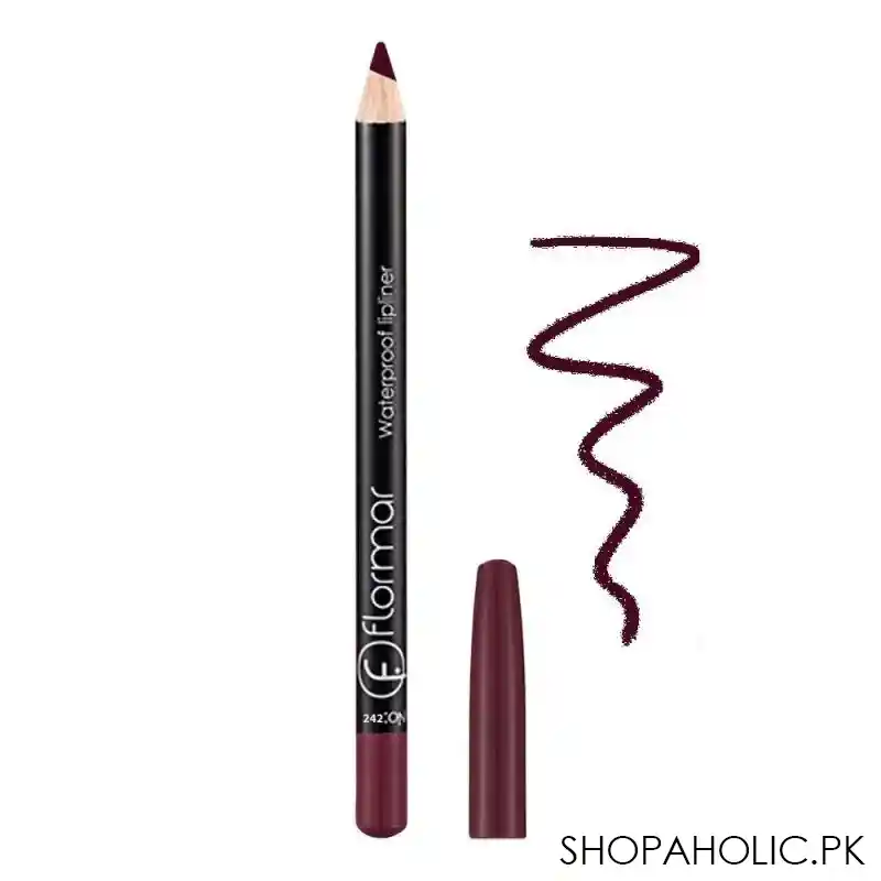 flormar waterproof lip liner, 242 deep bordeaux main image