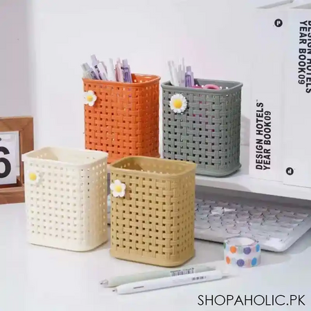 flower mini desktop pen holder main image
