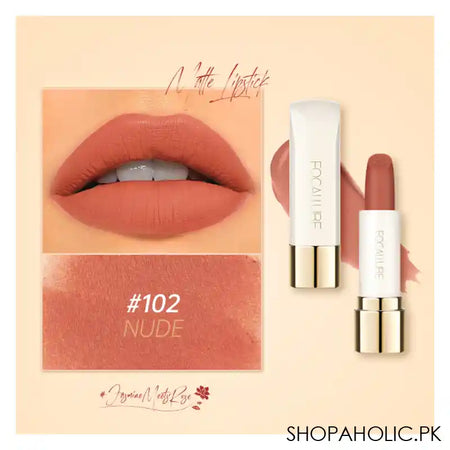Focallure Pure Matte Lipstick 102 FA-203 #EN-FA-203-102-2 - Main Image