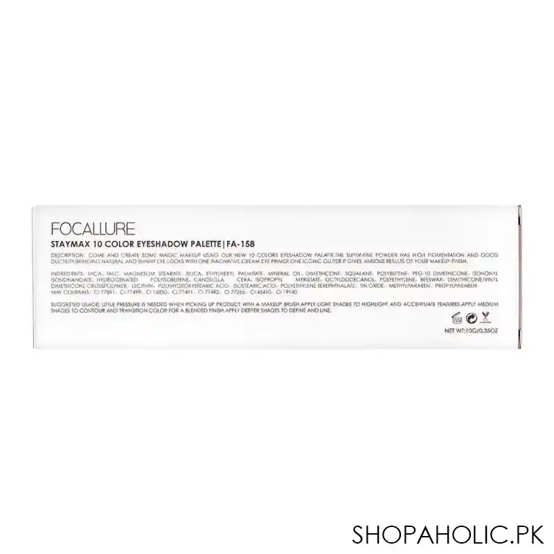 focallure stay max eyeshadow palette 10 shades, 01 wiithred rose, 11150 1 image3