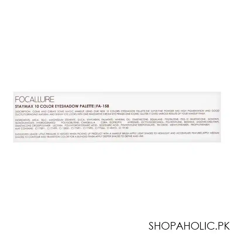focallure stay max eyeshadow palette 10 shades, 01 wiithred rose, 11150 1 image4