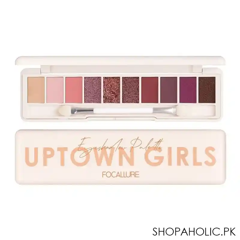 focallure stay max eyeshadow palette 10 shades, 01 wiithred rose, 11150 1 main image