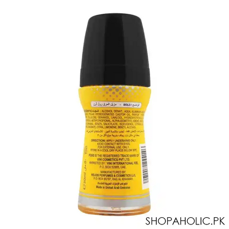 fogg bold women roll on deodorant, 50ml image2