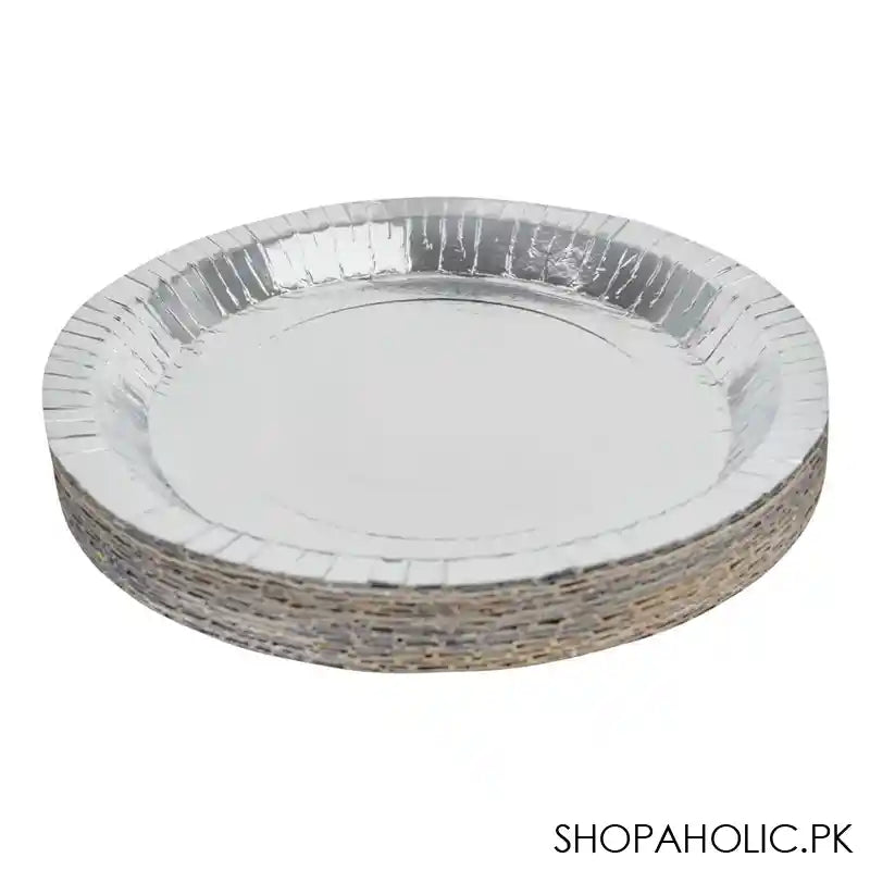 Foil Coated Paper Plate, Large, 25-Pack - Image 2