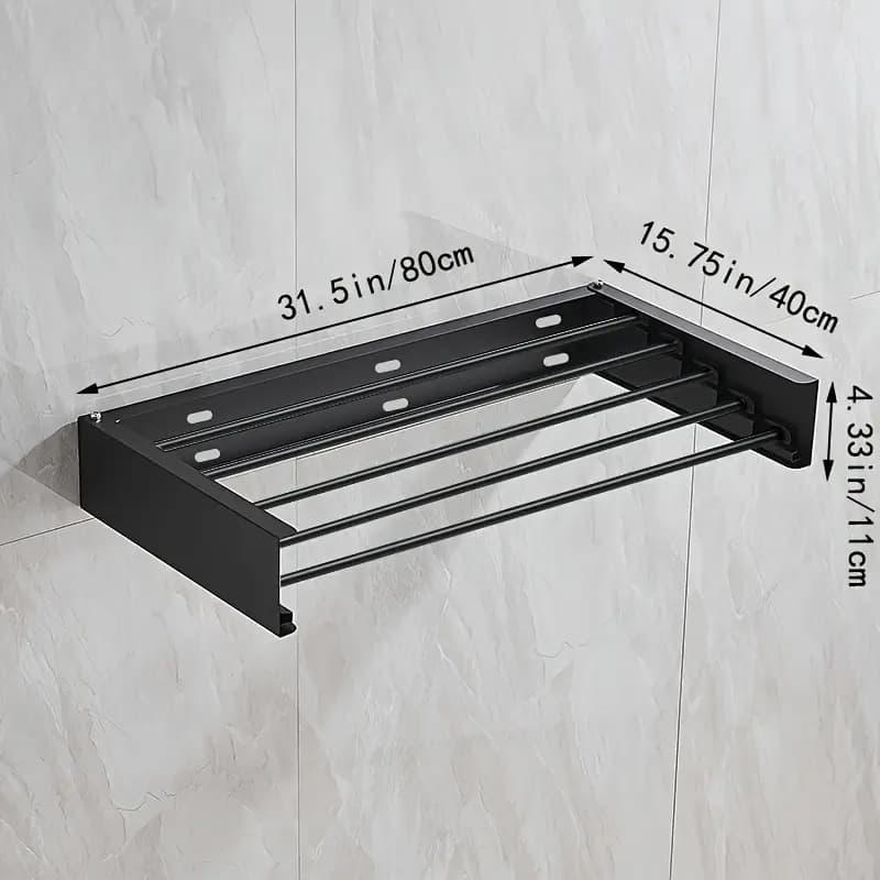 Ultimate Space-Saving Solution: Wall-Mounted Foldable Drying Rack main image