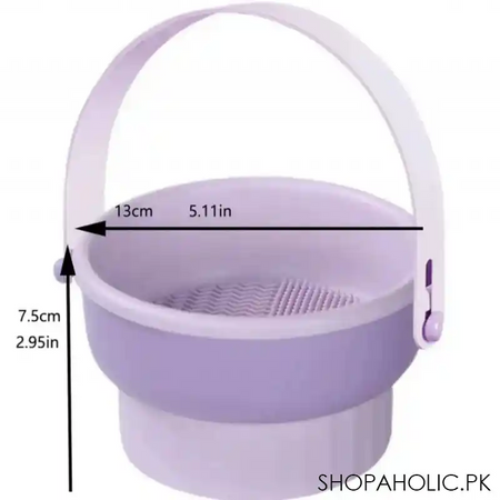 foldable makeup brush cleaning bowl image5