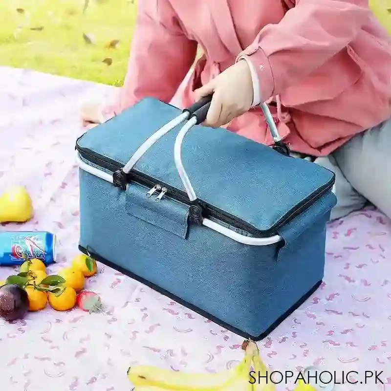 foldable picnic basket main image
