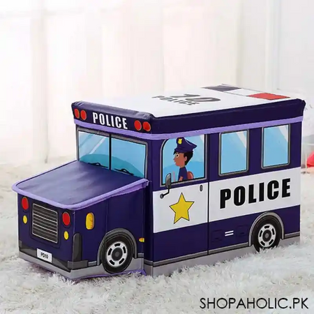 foldable police bus storage box organizer image2