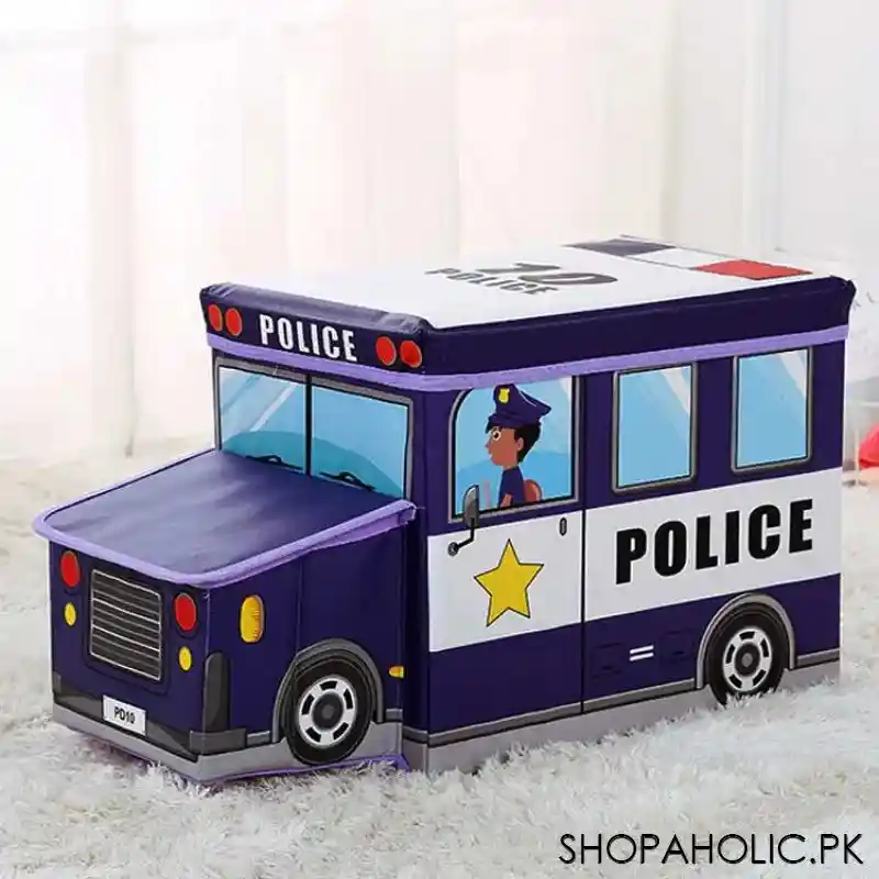 foldable police bus storage box organizer image2