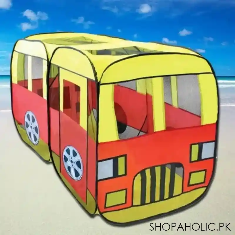 foldable pop up bus indoor and outdoor kids tent image2