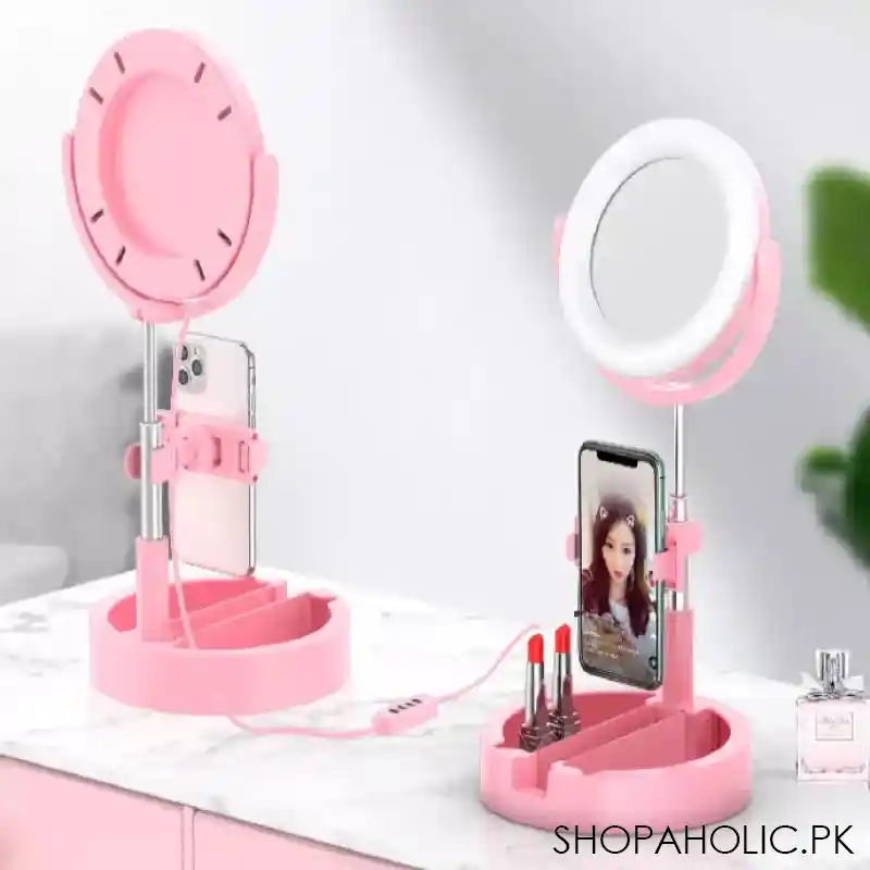 foldable selfie stick ring light image3