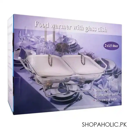food warmer with glass dish, 2 x 1.5 liters, k 520 image4