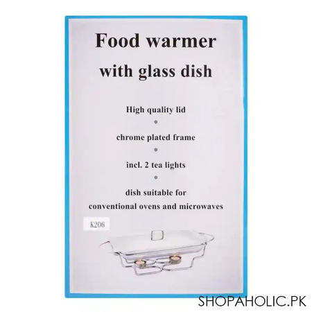 food warmer with glass dish, 2.4 liters, k 206 image5