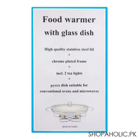 food warmer with glass dish, 2 liters, k 301 image5