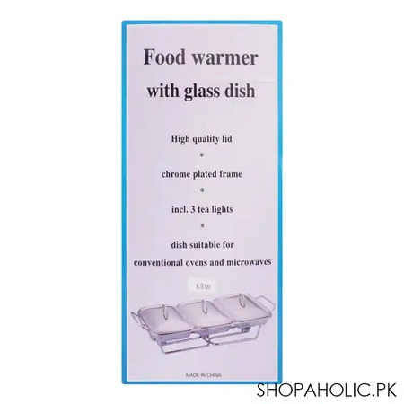 food warmer with glass dish, 3 x 1.5 liters, k 530 image5