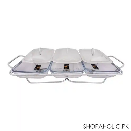 food warmer with glass dish, 3 x 1.5 liters, k 530 main image