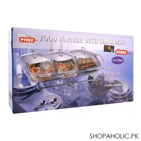 food warmer with glass dish, 3 x 1.5 liters, k 570 image4