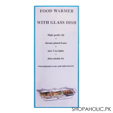 food warmer with glass dish, 3 x 1.5 liters, k 570 image5