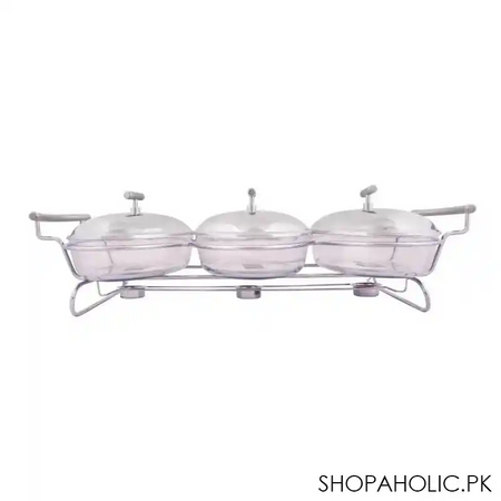 food warmer with glass dish, 3 x 1.5 liters, ke 80 image2