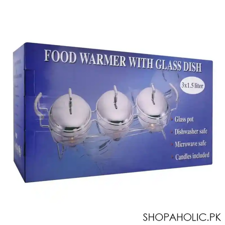 food warmer with glass dish, 3 x 1.5 liters, ke 80 image4