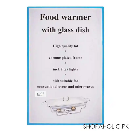 food warmer with glass dish, 3 liters, k 207 image5