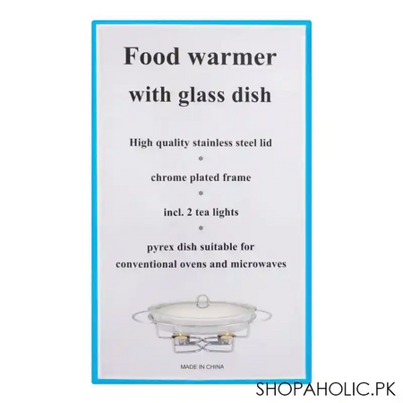 food warmer with glass dish, 3 liters, k 300 image5