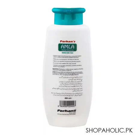 forhan's amla gentle daily care herbal shampoo, with neem & reetha extract, 400ml image2
