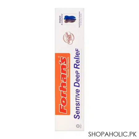 forhan's sensitive deep relief flouride toothpaste, triclosan free, 100g image2